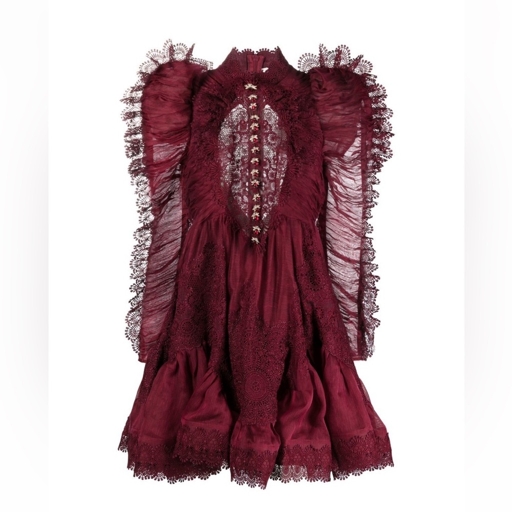 Zimmermann Ruffle Mini Dress size AU0
